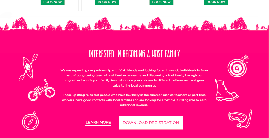 language school web design