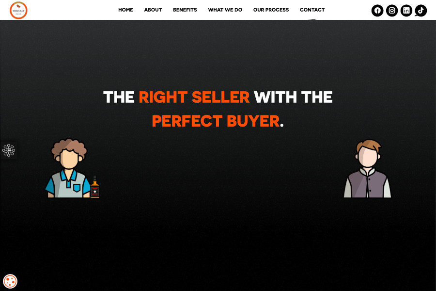 whiskey broker web design