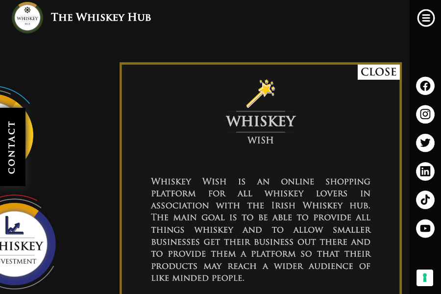 whiskey hub web design